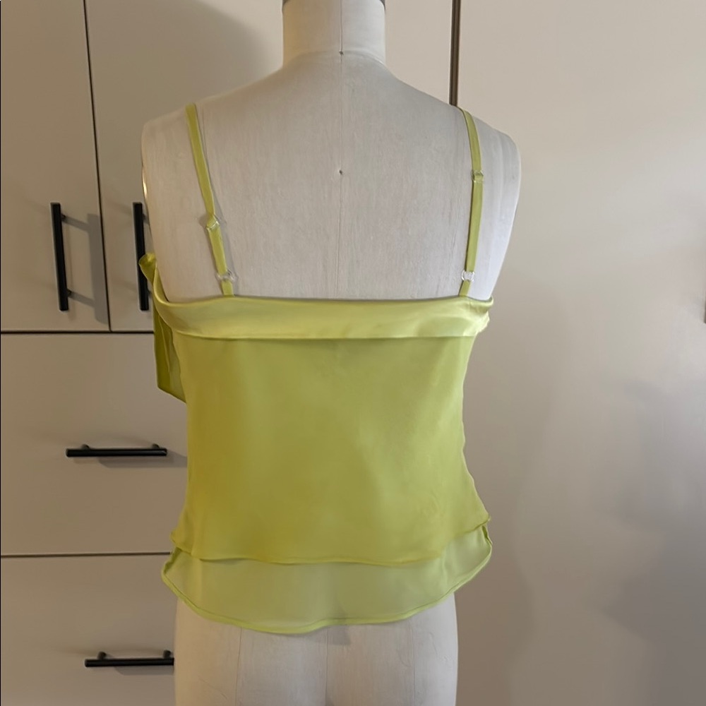 Elegant Lime Green Camisole with Embellishments - Picture 2 of 2